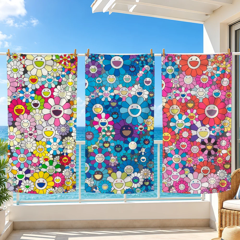 T-TakashiS Japanese Artist Towel Bath Beach Oversized Soft Ultra Absorbent Quick Drying Large Pool Travel Camping Bathroom
