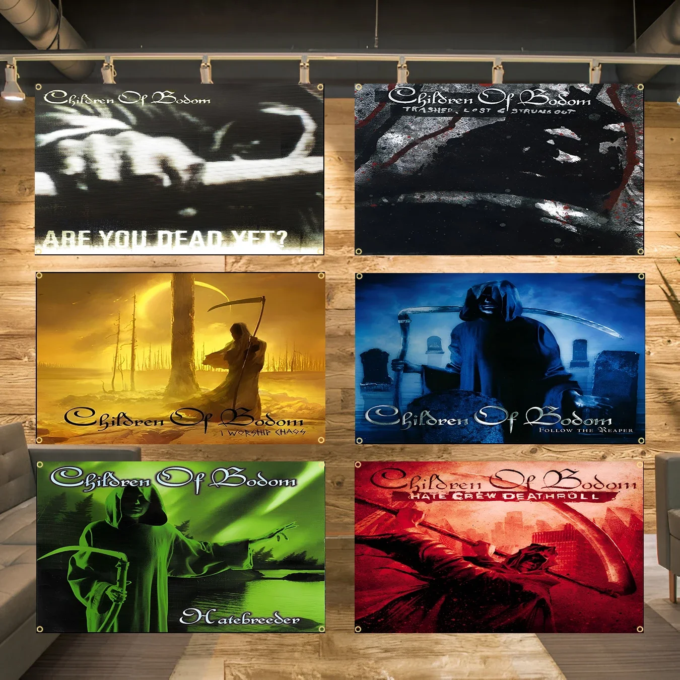 90x150cm 3X5FT C-Children of BodomS Heavy Rock Band Flag Polyester Printed Banner for Garage Wall Art Out Door Decoration
