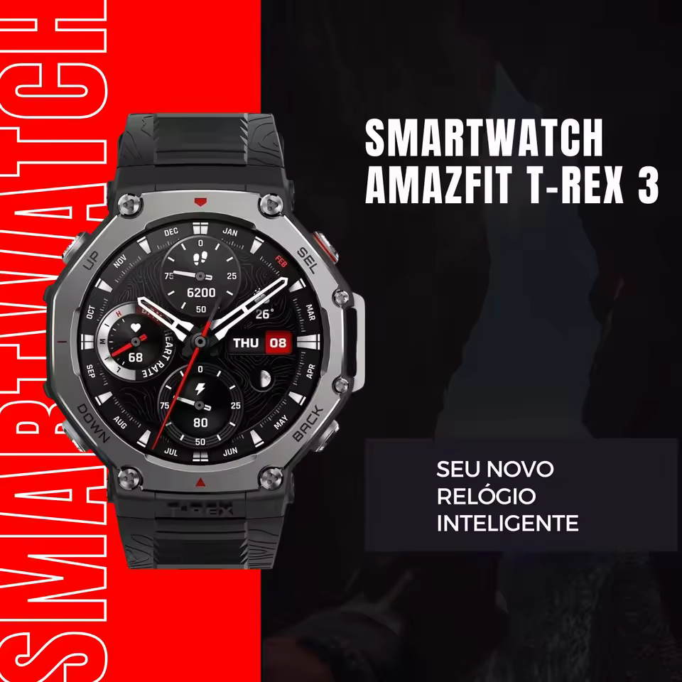 Amazfit Relógio inteligente T-Rex 3
