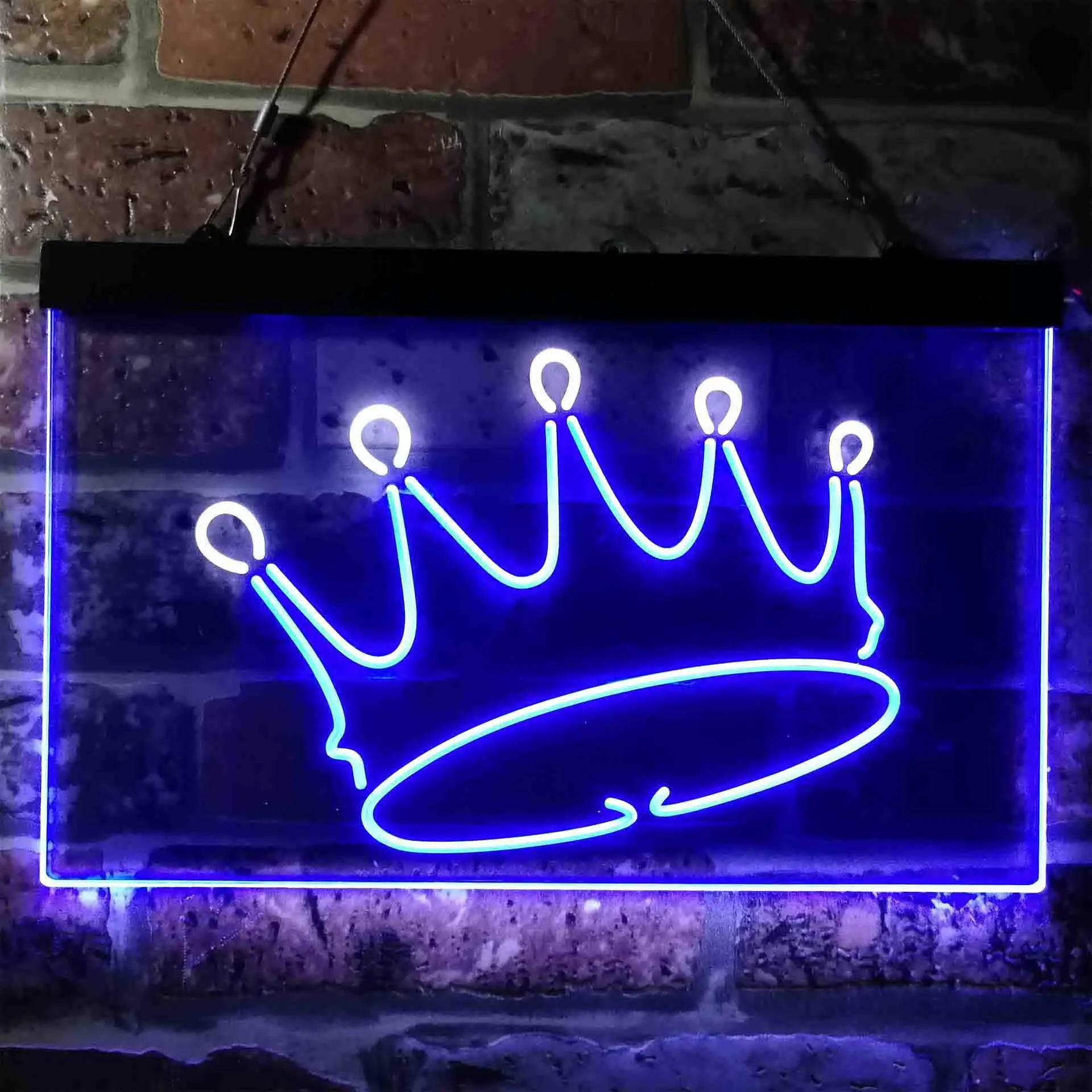 Prince Princess Crown Boy Girl Dual Color Led Neon Sign st6-i3755