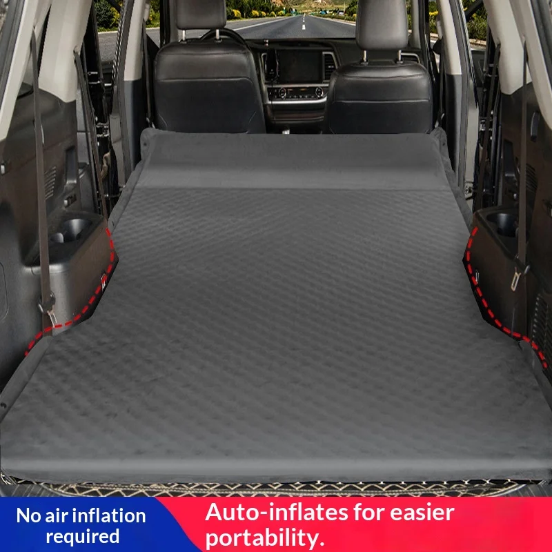 

Надувной автомобильный матрас для внедорожника, для заднего сиденья, портативная самонадувающаяся универсальная автомобильная кровать для путешествий