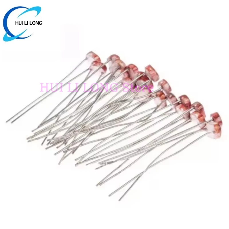 20PCS/lot LDR Photo Light Sensitive Resistor Photoelectric Photoresistor 5528 5506 5516 5537 5539 GL5528 For Arduino