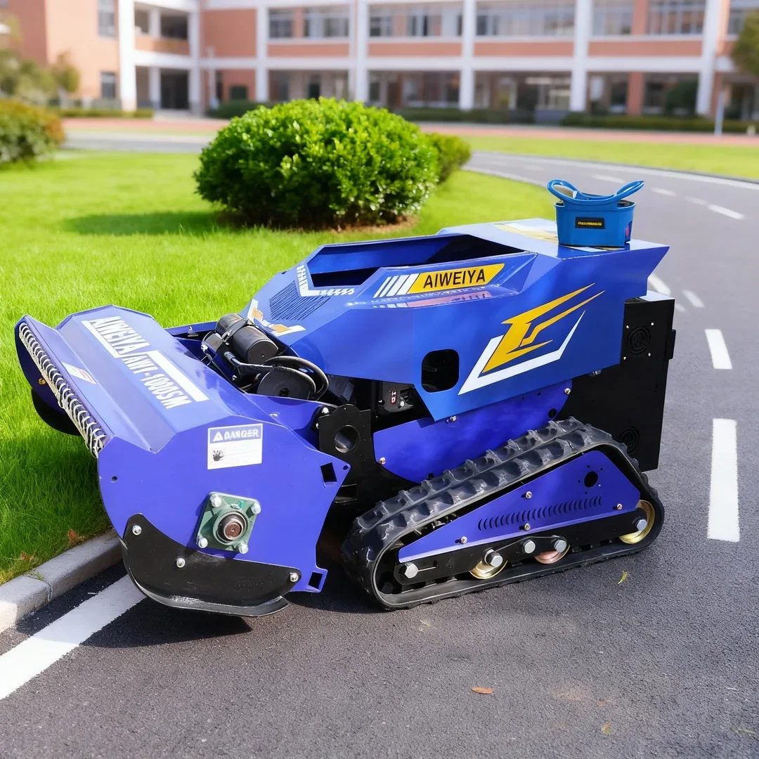 

Customized Remote Control Flail Lawn Mower - Self-Propelled All Terrain Vehicle 4-Stroke Cordless Model with Rotating Blade