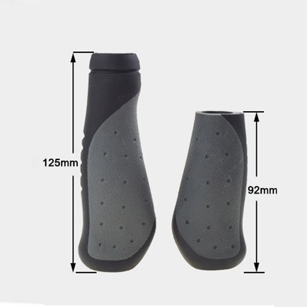 Bike Bicycle Anti-Skid Ahock Absorption Handlebar Grips Glove TPR Rubber Long/Short Ergonomic Streamlined For Caliber 22.2mm