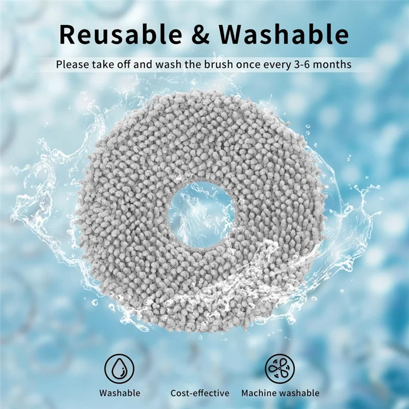 A44F-12PCS マイクロファイバーモップ布 Roborock Qrevo/Qrevo Maxv/Qrevo S/Qrevo プロロボット掃除機アクセサリー