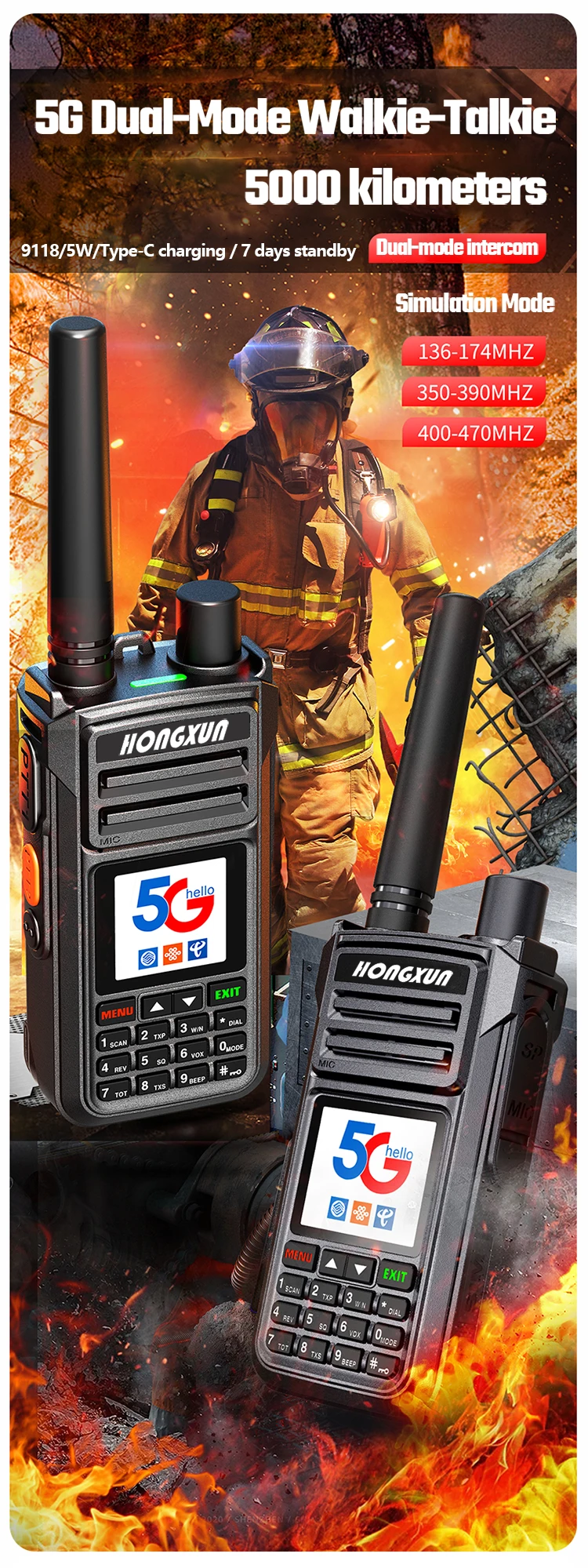 Zello Walkie Talkie, slot per schede Dual Sim, POC globale, Android, radio di rete a distanza illimitata, 2G, 3G, 4G