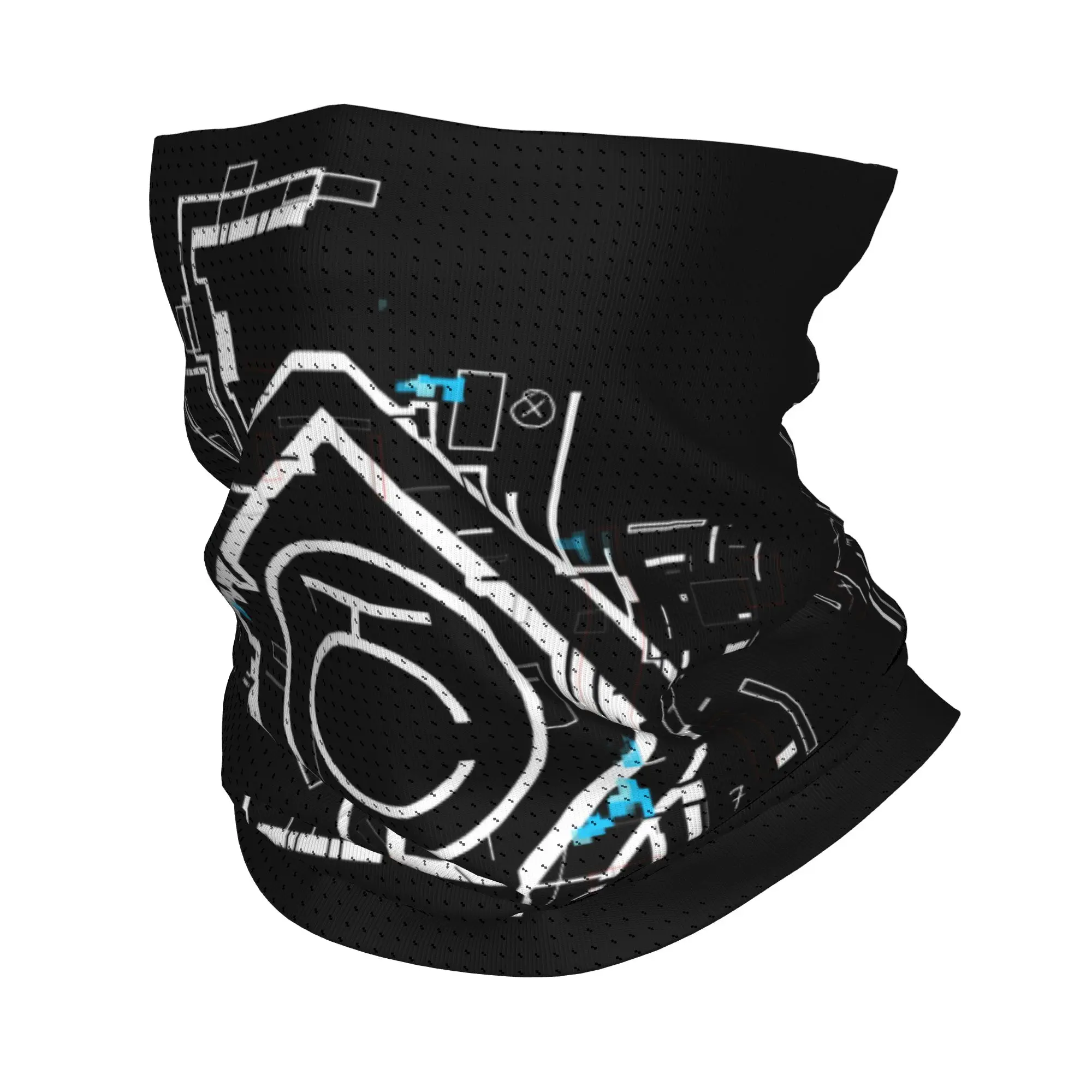 Japanese Tokyo Explorer Techwear Bandana Winter Neck  Wrap Face Scarf for Ski Future Tech Street Wear Graphic Gaiter Headband