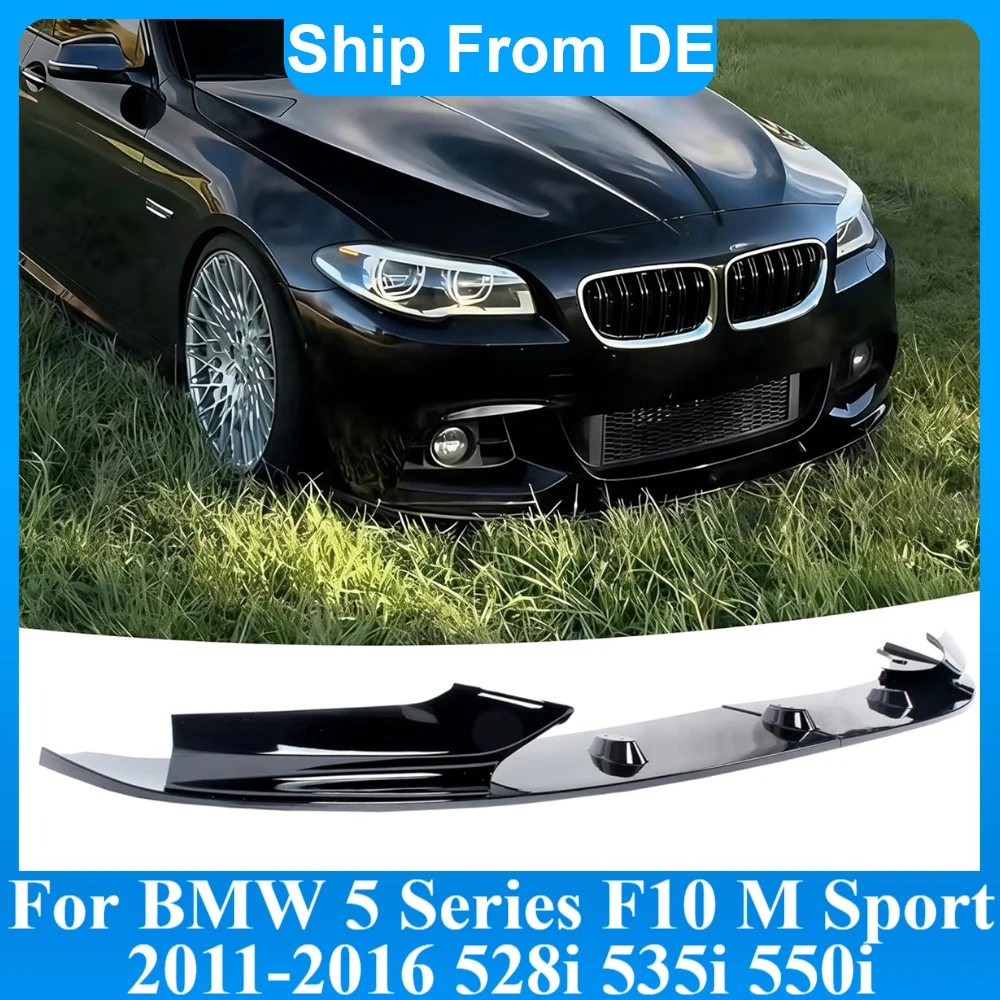 

Накладка на бампер для BMW 5 серии F10 F11 M Sport 535i 528i M550d 2010-2016, передний сплиттер-диффузор, тюнинг кузова автомобиля