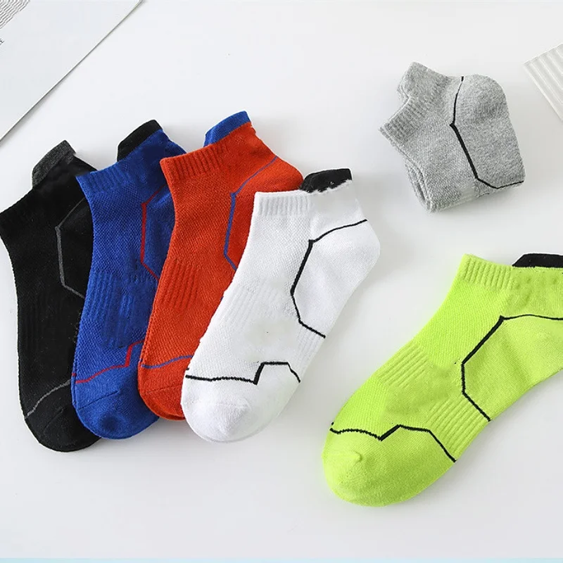 3 Pairs Ankle Socks, Men\'s Sweat-absorbing Cotton Breathable Socks For Sports Socks MEN\'S Short Socks Summer Thin Perspiration a