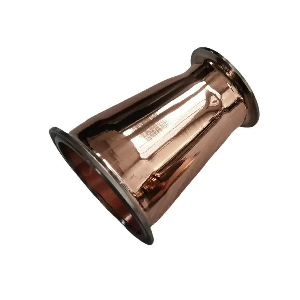 

Clamp 3"(76mm) OD91mmX 1.5"(38mm) OD50.5mm Copper Reducer , Red Copper, Distillation, Moonshine still