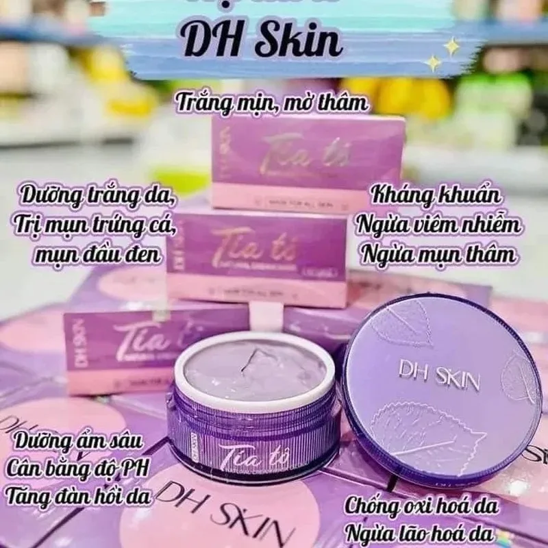 Mặt Nạ Tía Tô DH Skin Giúp Ngừa Mụn Thâm, Dưỡng Trắng Da, Kháng Khuẩn, Cân Bằng pH 120g Freckle Removing, Whitening Brightening