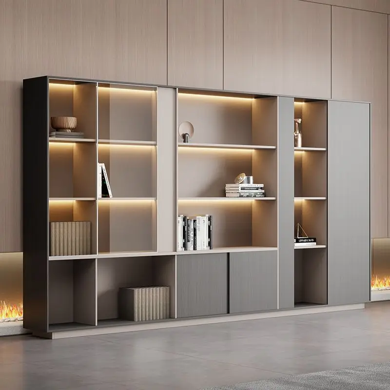 custom boss file wooden data cabinet with lock  background modern office office cabinet file cross border