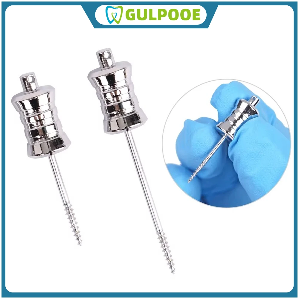 GULPOOE 1pc Dental Broken Root Drill Remnant Extractor Dentist Stainless Steel Drill Dental Broken Root Tooth Extraction Screw