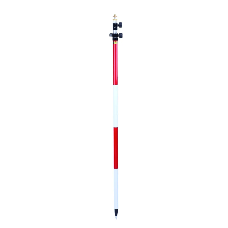 CLS360 Telescopic Survey Fiberglass Prism Pole 3.6m 3 Section with Twist Lock for Total Station Surveying