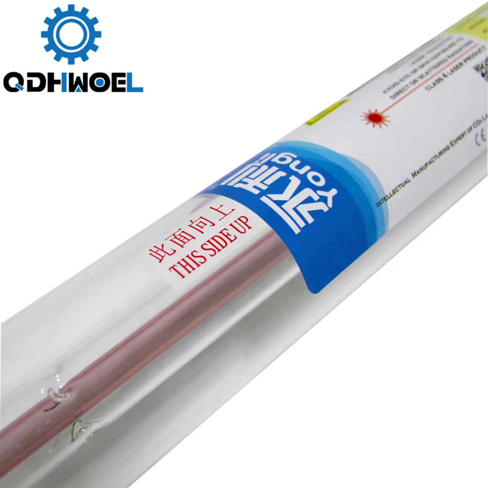 QDHWOEL Yongli Laser Tube H4 100-110W Length 1450 Dia.60mm Wooden Box Packing for CO2 Laser Engraving Machine