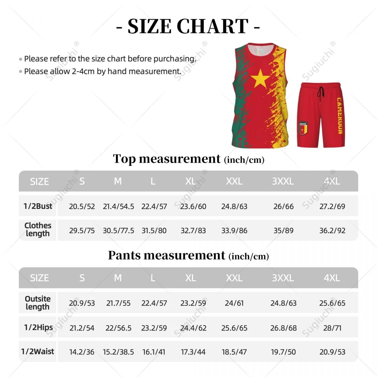 Team-up Cameroon Flag Grain Men Basketball Jersey Set Shirt & Pants Sleeveless Custom Name Nunber Exclusive