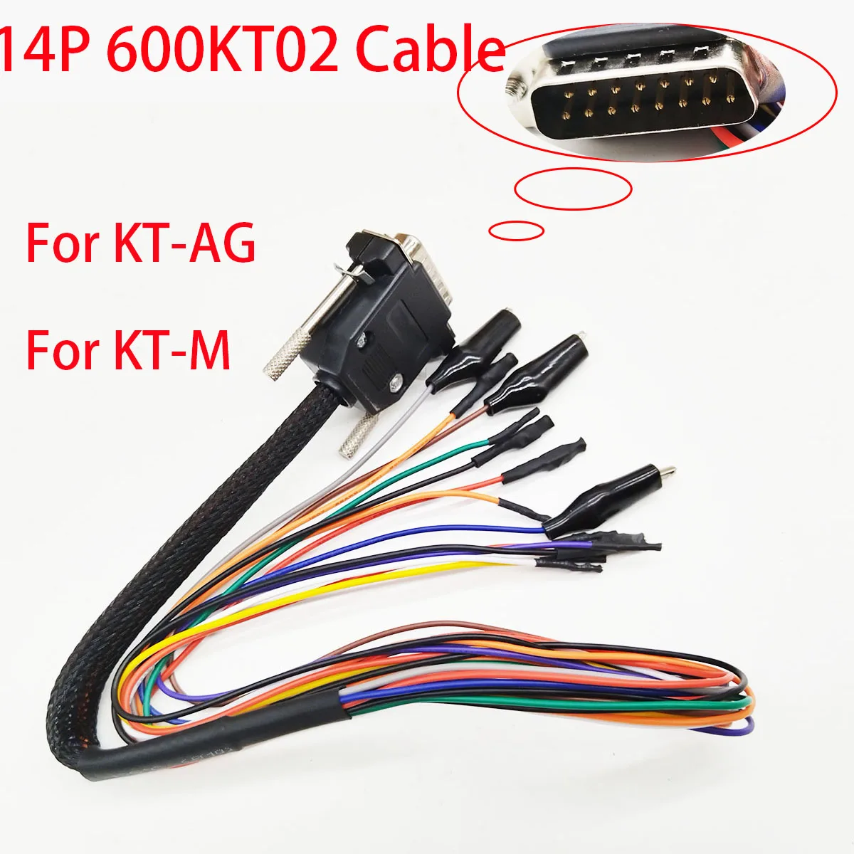 

14P 600KT02 Bench Cable DB15 MED17-EDC17 TRICORE CABLE For KTAG KESS for KTM OBD2 Diagnostic Cable F32GN037C ECU Connector