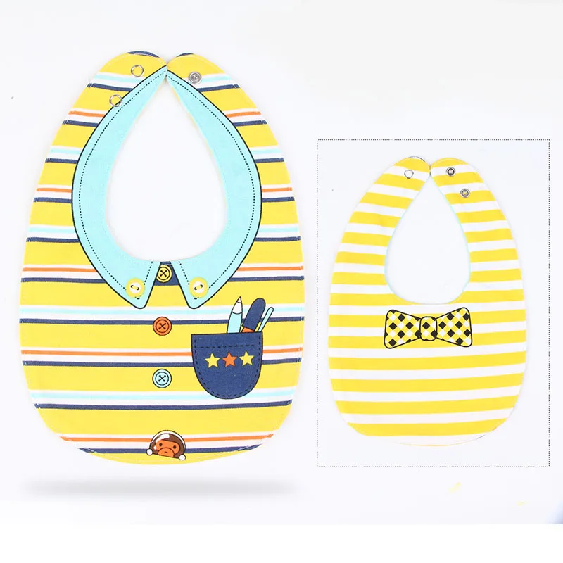 Водонепроницаемые мягкие детские хлопковые нагрудники с милым мультяшным принтом для девочек и мальчиков, регулируемые детские нагрудники, вещи для кормления на обед