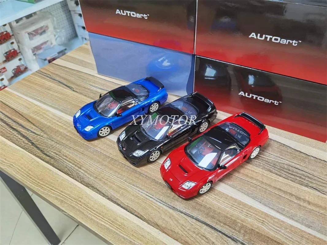 

Модель автомобиля AUTOart 1:18 для HONDA NSX R NA2, металлическая литая игрушка черного/синего/красного цвета, подарок для хобби, демонстрация, коллекционные украшения