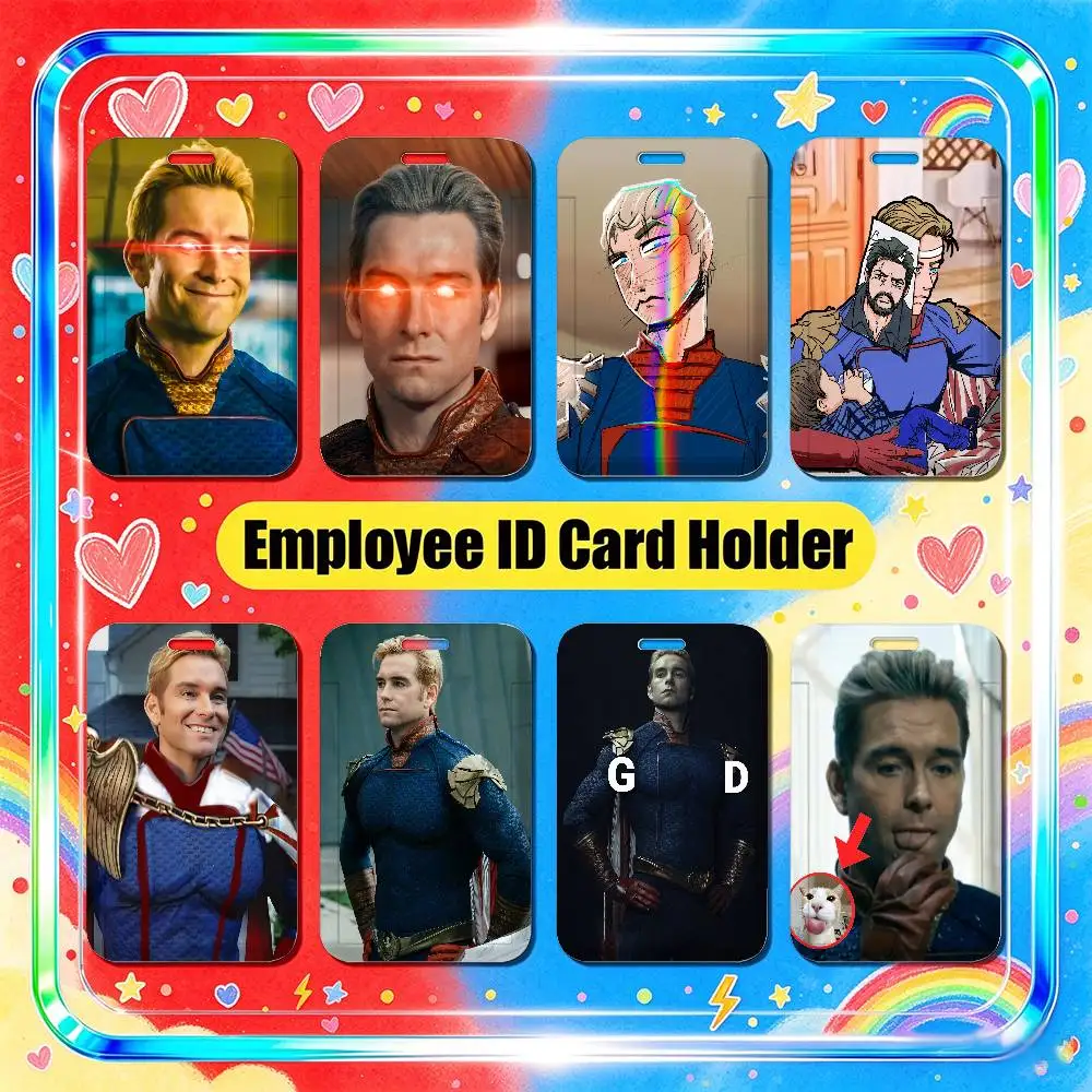 For Homelander The Boys Employee ID Card Holder Badge Office Student Bank Work Credit Decoration Case