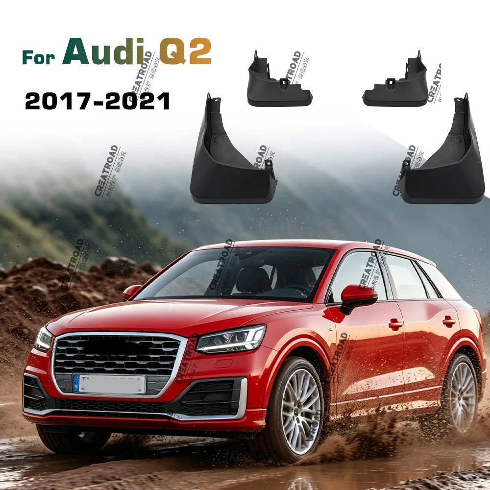 Für Audi Q2 2017 2018 2019 2020 2021 Kotflügel-Schmutzfänger Spritzschutz Schmutzfänger Auto-Zubehör