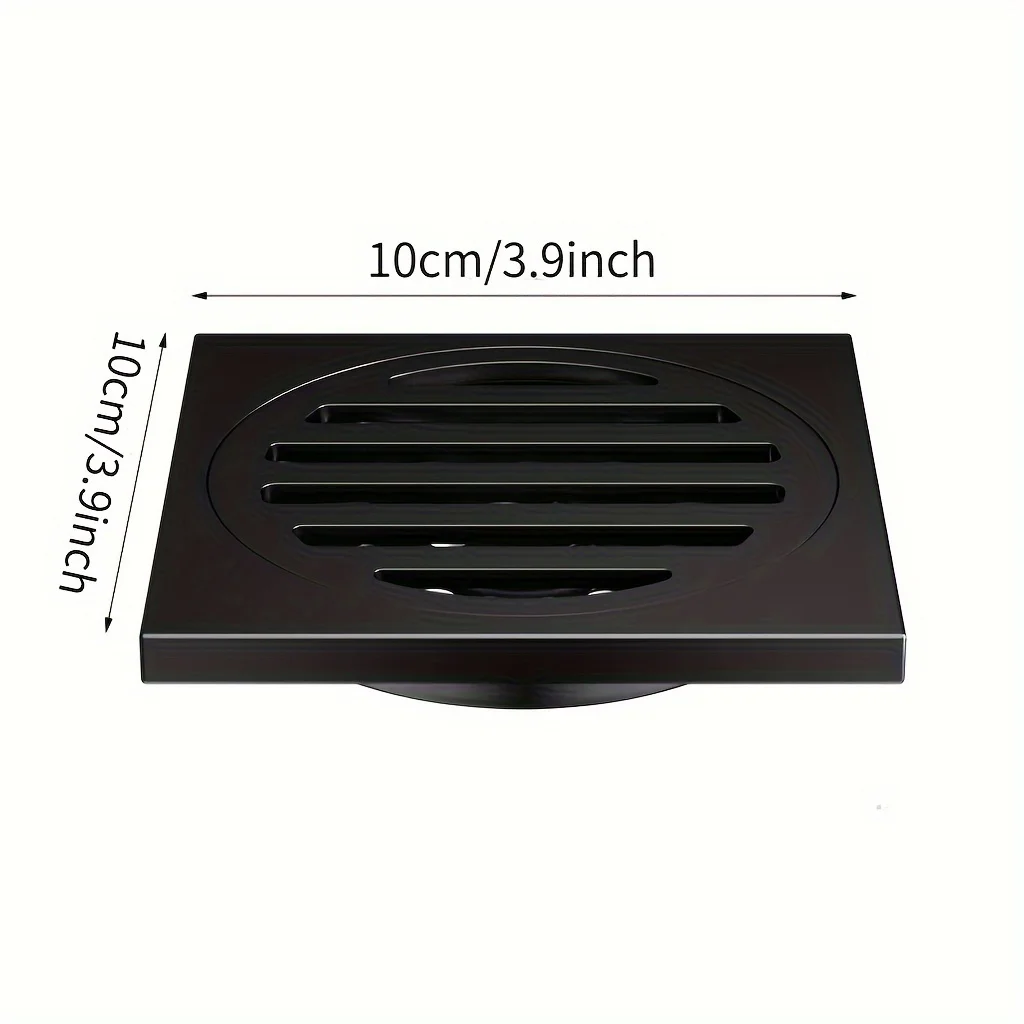 1pc Square Shower Floor Drain,Shower Drain Cover Easy To Install And Clean,Stainless Steel Filter Mesh,Bathroom Accessories