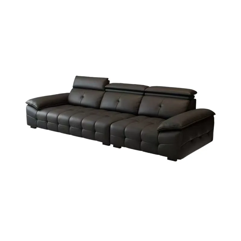 

Sofa simple modern living room high on Lawrence Italian luxury leather art straight