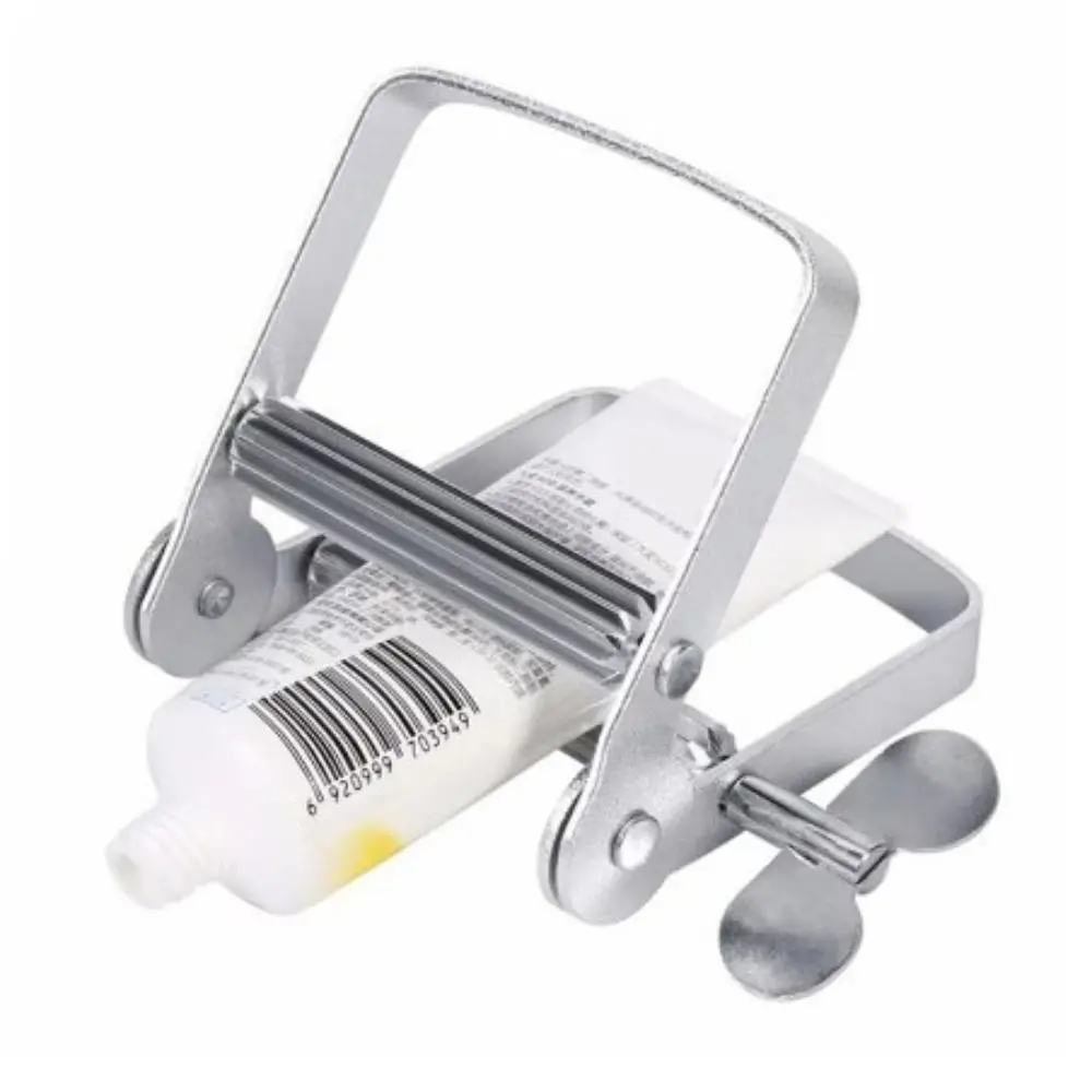 

Металлическая соковыжималка для зубной пасты, затягиватель, инструмент для выдавливания трубок, серебряный алюминиевый экструдер для косметической краски, бытовой