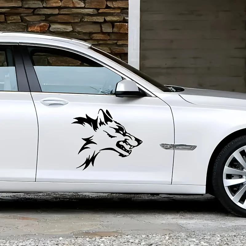 

2Wolfskin Pattern Stickers，Car Door Sticker, Wolf Sticker, Wolf Sticker, Motorcycle Wolf Sticker