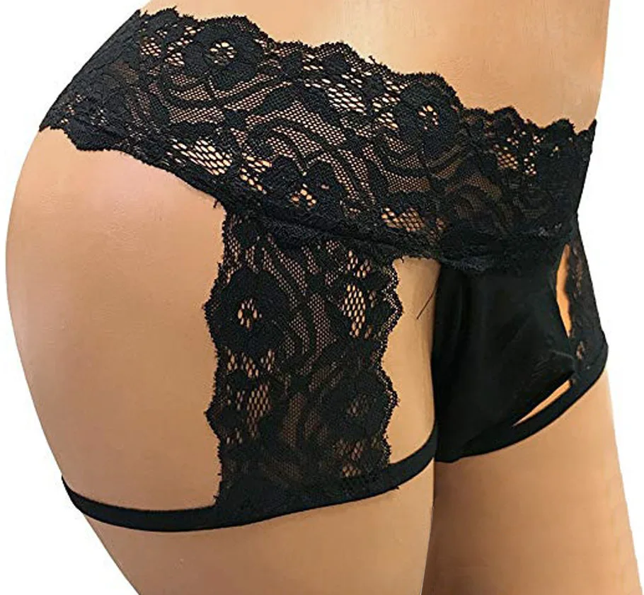 Männer Sexy Suspensorium Sissy Transparent Mesh Unterwäsche Spitze Tanga Enhance Pouch Bikini Kurze G-Strings Homosexuell Penis Pouch Unterhose