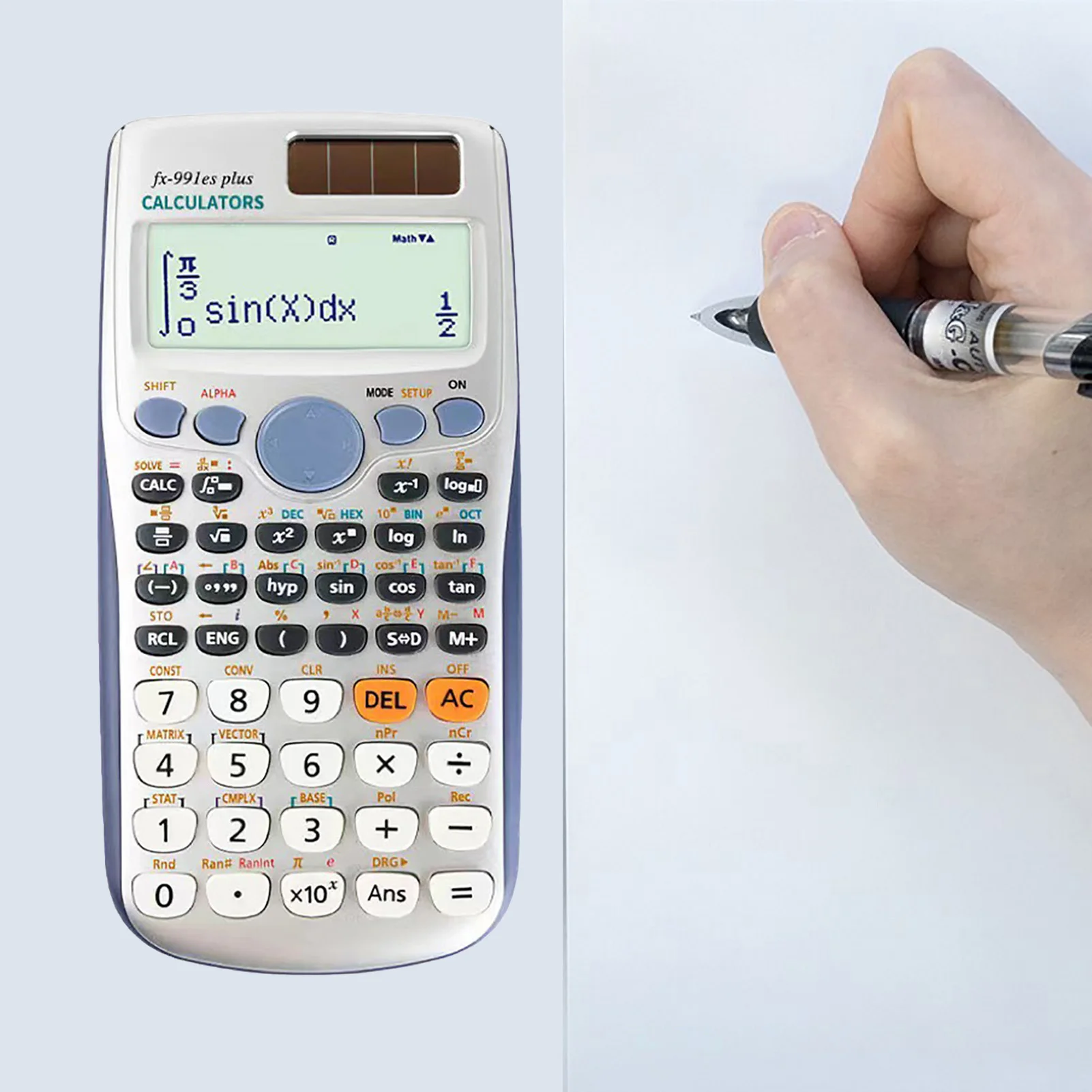 الآلات الحاسبة العلمية آلة حاسبة الرياضيات مع 417 وظيفة 10 + 2 أرقام عرض إمدادات الطاقة المزدوجة مثالية لطلاب المعلمين