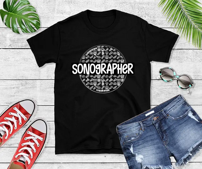 Sonographer T Shirt Life Ultrasound Idea Tech Outfit