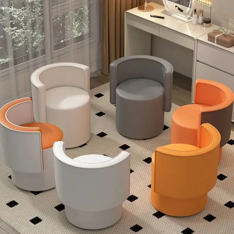Stools Living Room Furniture Ottomans Elegant Cream Dressing Stool 360° Rotatable Modern Simple Bedroom Makeup Chair Stools