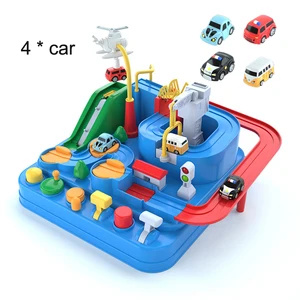 Racing Rail Car Model Educational Toys for Children, Pista, Jogo de Aventura, Cérebro, Mecânico, Interativo, Trem, Animais, Espaço, Foguete 10 principais vendas trocador anatomico bebe - №8