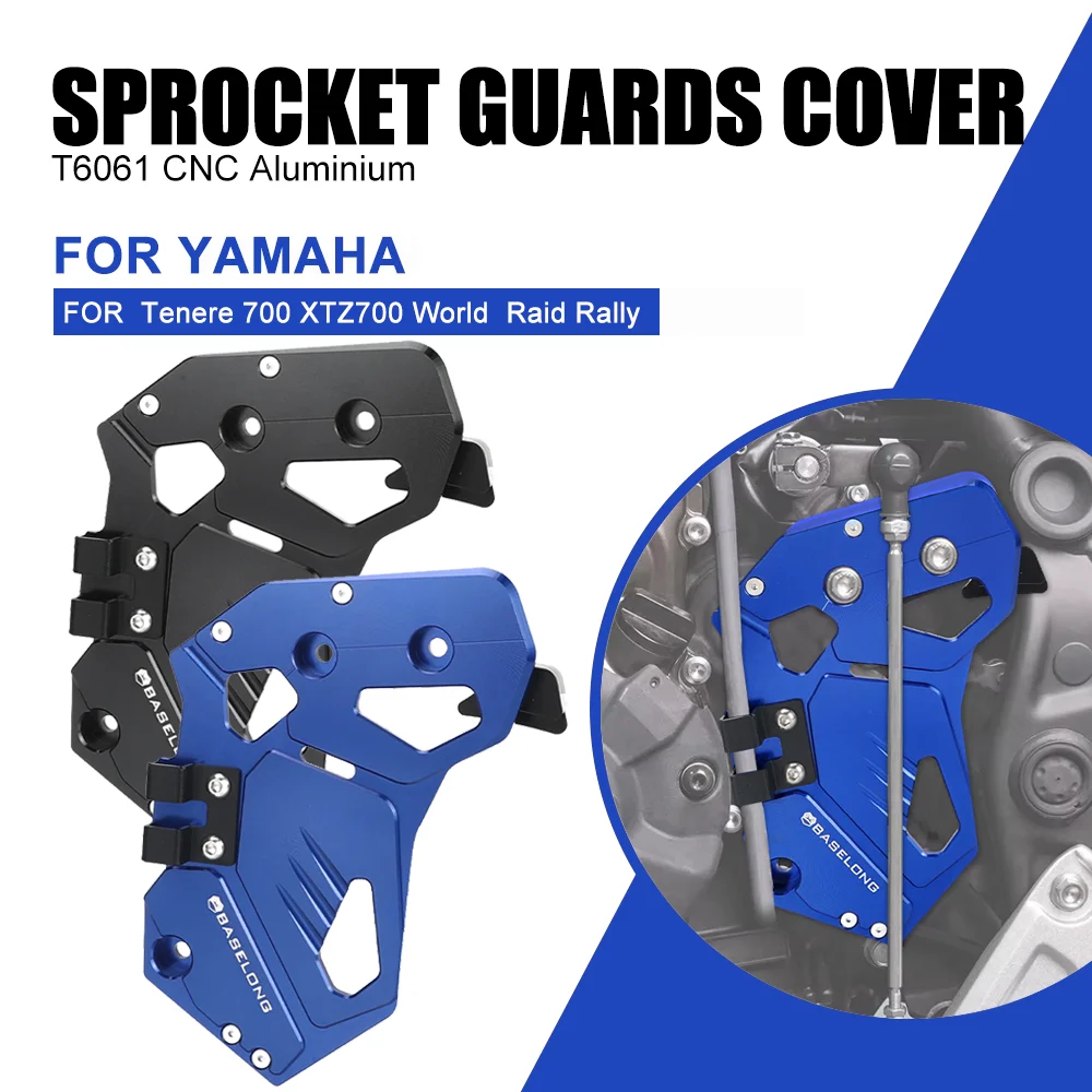 

For Yamaha Tenere 700 2019-2024 Motorcycle Chain Protector Sprocket Guards Cover Tenere 700 XTZ700 World 2022 Raid Rally 2020-24