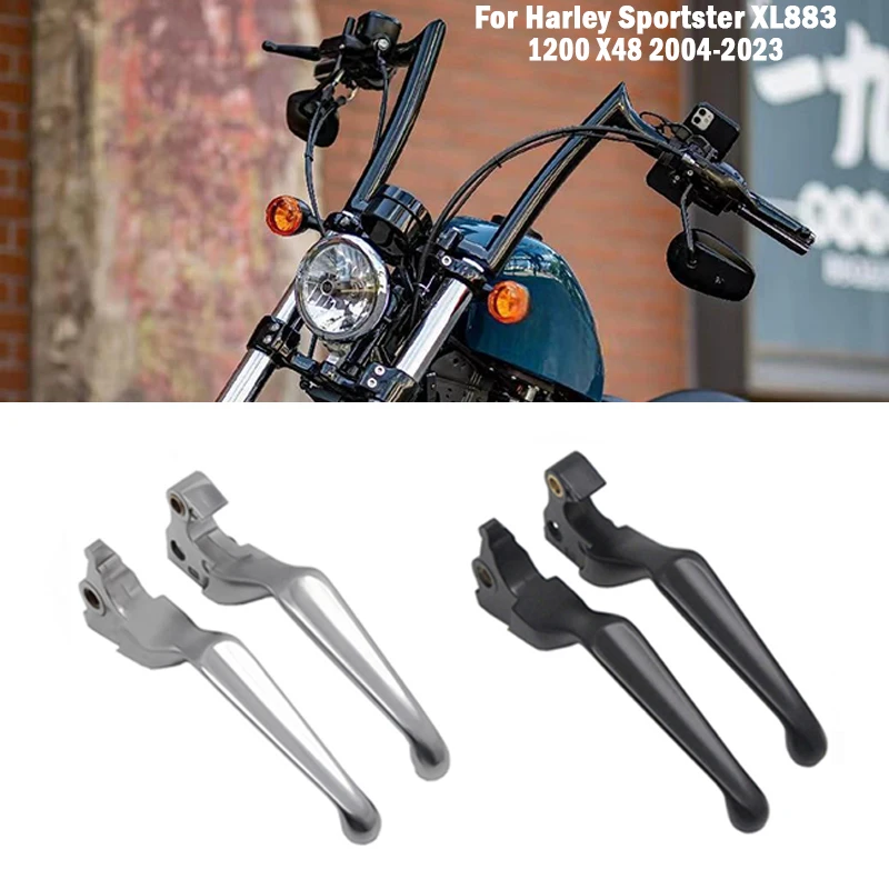 Motocykl do Harley Sportster Iron XL XR 883 1200 X V C 2004-2023 akcesoria sterowanie ręczne uchwyt hamulca dźwignia sprzęgła część