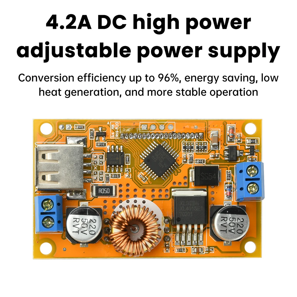 DC-DC 8 فولت-36 فولت إلى DC1.25V-32V 4.2A تيار مستمر عالية الطاقة قابل للتعديل شاشة ديجيتال تنحى الطاقة وحدة شاشة LCD
