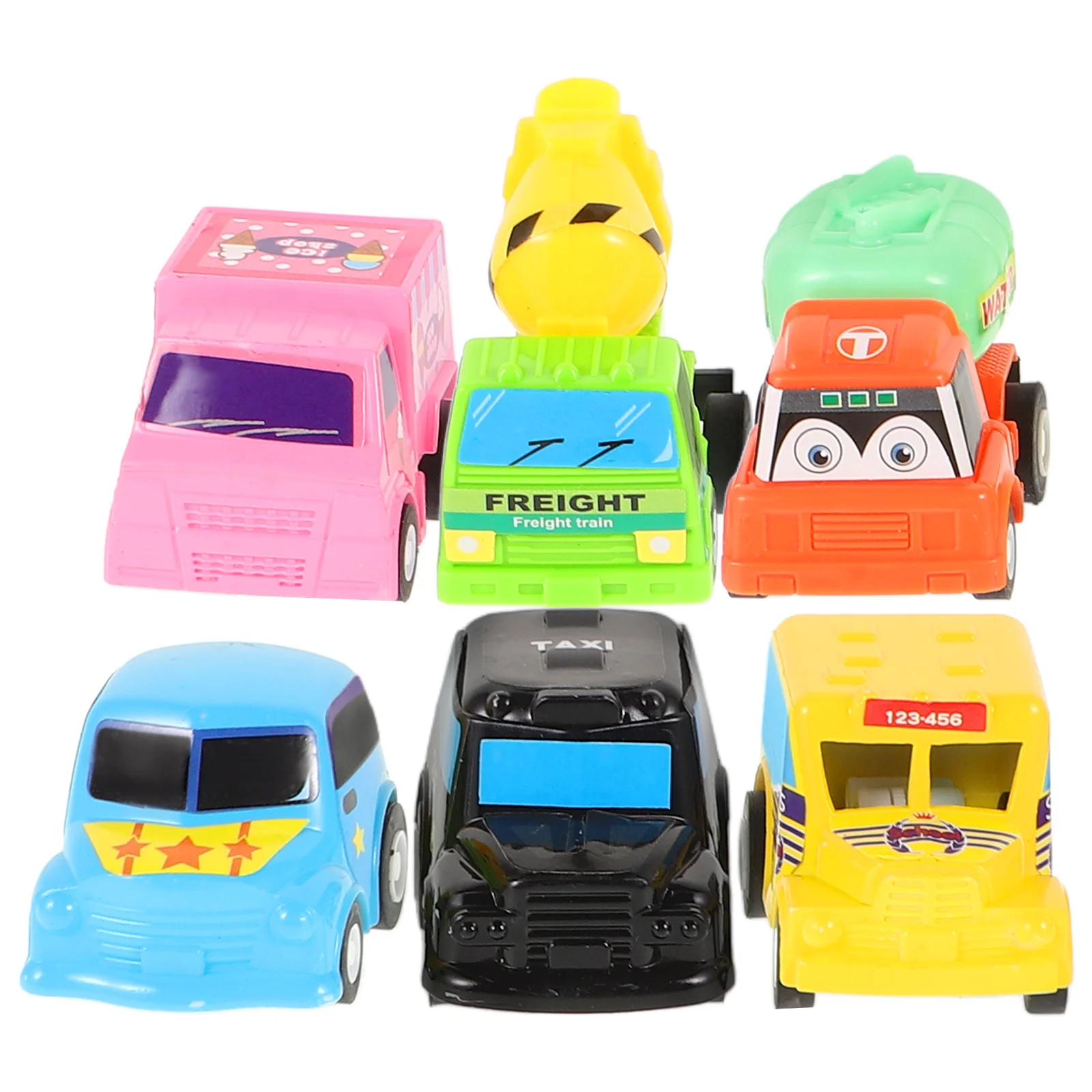 

6 Pcs Power Control Car Toddler Toys Kids Pull Back Vehicles Play Wear-resistant Accessory Children Interesting Mini