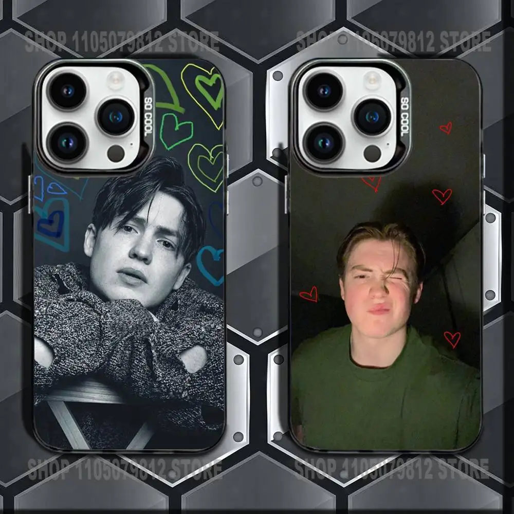 

Actor Kit Connor Phone Case For iPhone XR,17,16,15,14,13,12,11,Mini,Pro,E,MAX Black Candy Matte Shockproof Cover