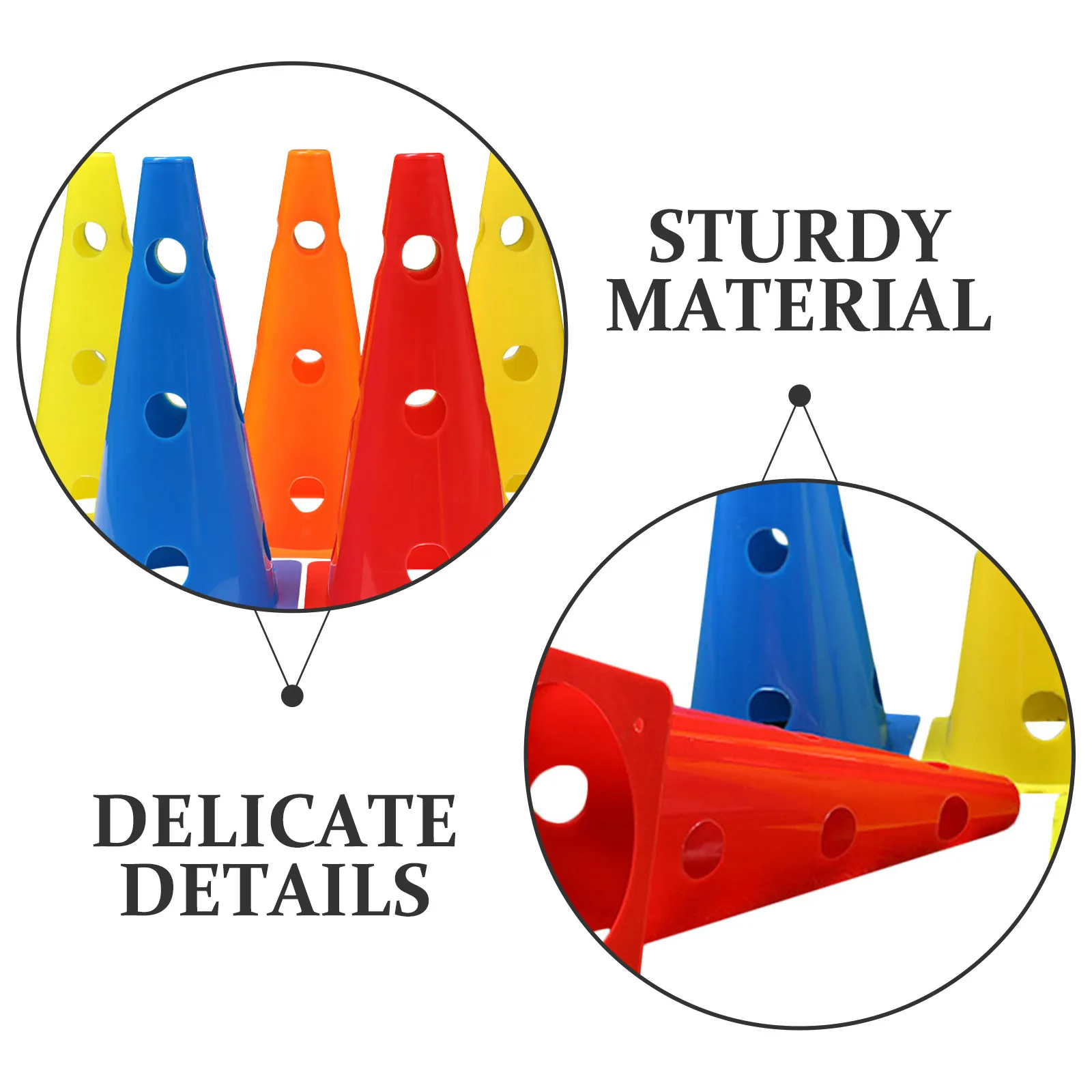5Pcs Soccer Training Equipment Football Training Cones Speed Flexibility Coordination Agility Marker Cones Football Equipment