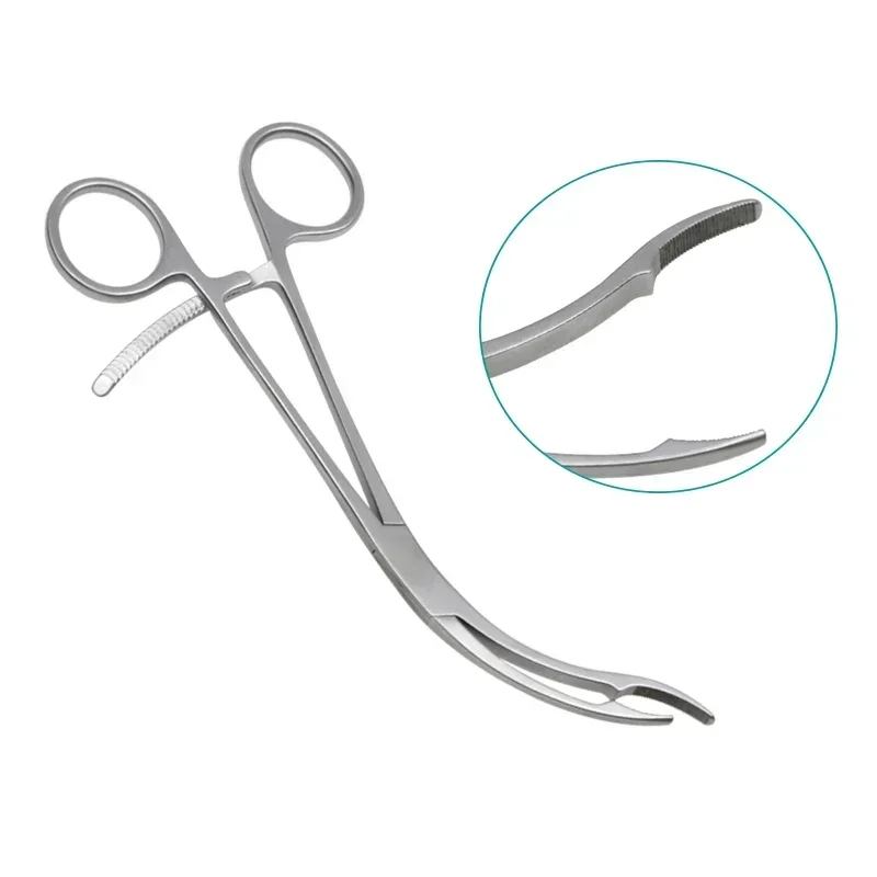 Orthopedic Bone Holding Forceps Curved Ankle Reduction Forceps Stainless Steel Orthopedic Surgical Instrument pet