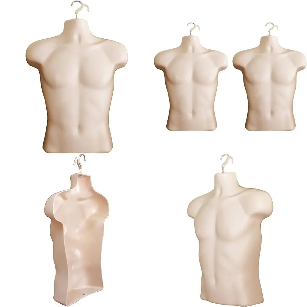 

Men's Mannequins with Rounded Waist, Hanging Hook, S-M Sizes