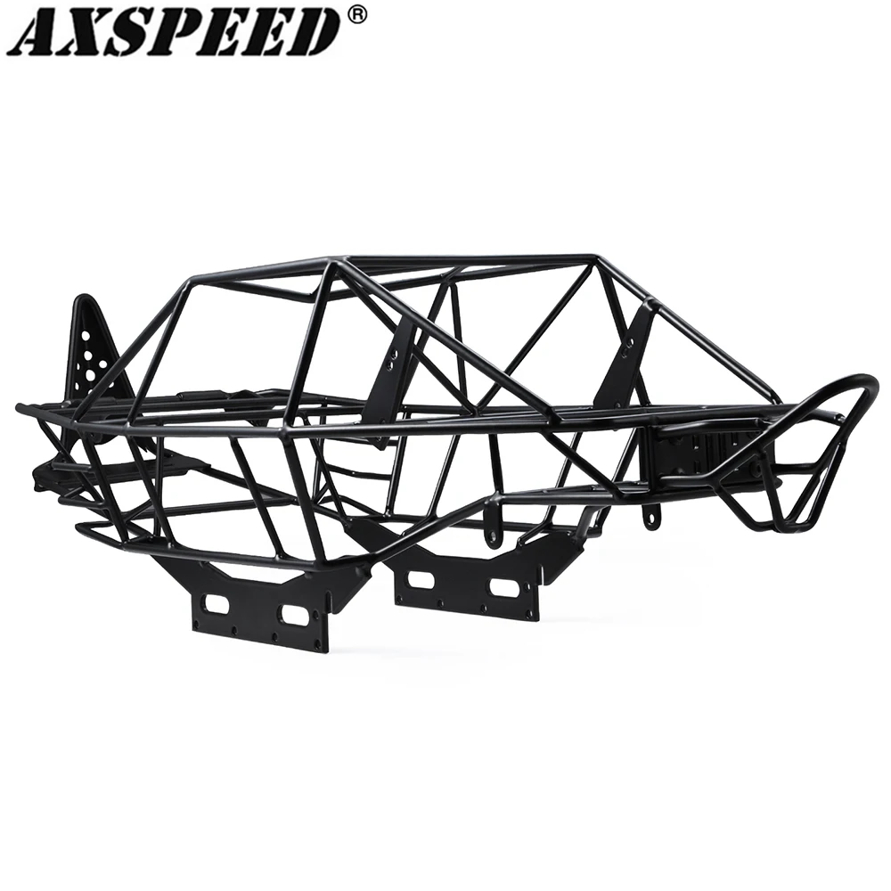 

AXSPEED Steel Chassis Frame Body Full Tube Roll Cage for 1/10 Axial Wraith 90053 RR10 RC Crawler Car Accessories