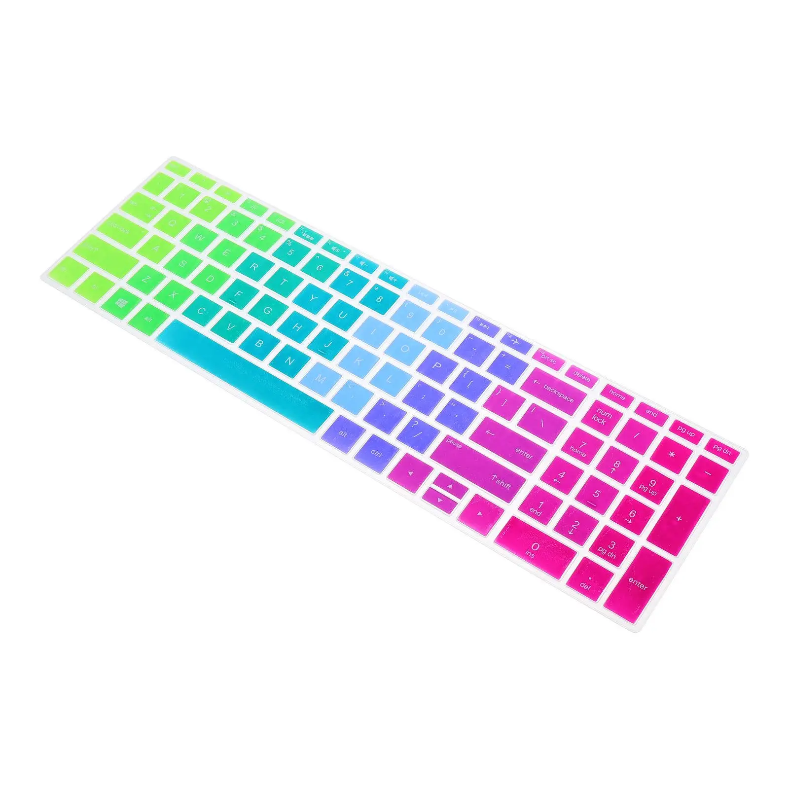 

Keyboard Protector Compatible for Hp 15-Bf Silicone Skin Waterproof Dustproof Gradient Cover Laptop Keyboard Protective Skin