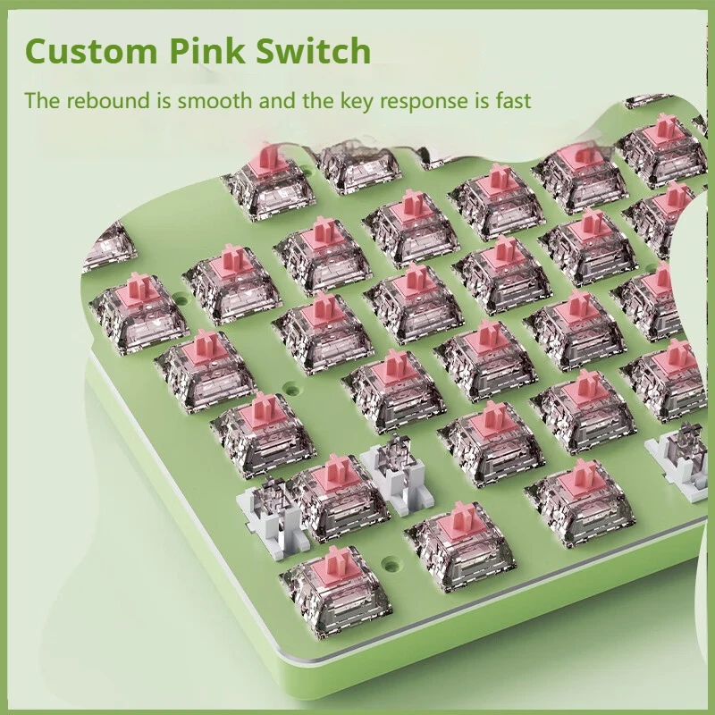 لوحة مفاتيح ميكانيكية للألعاب آلة كاتبة سلكية من EWEADN، 104 مفتاحًا، معدنية، إضاءة خلفية LED، مقبض وسائط متعددة، مريح لمكتب الألعاب