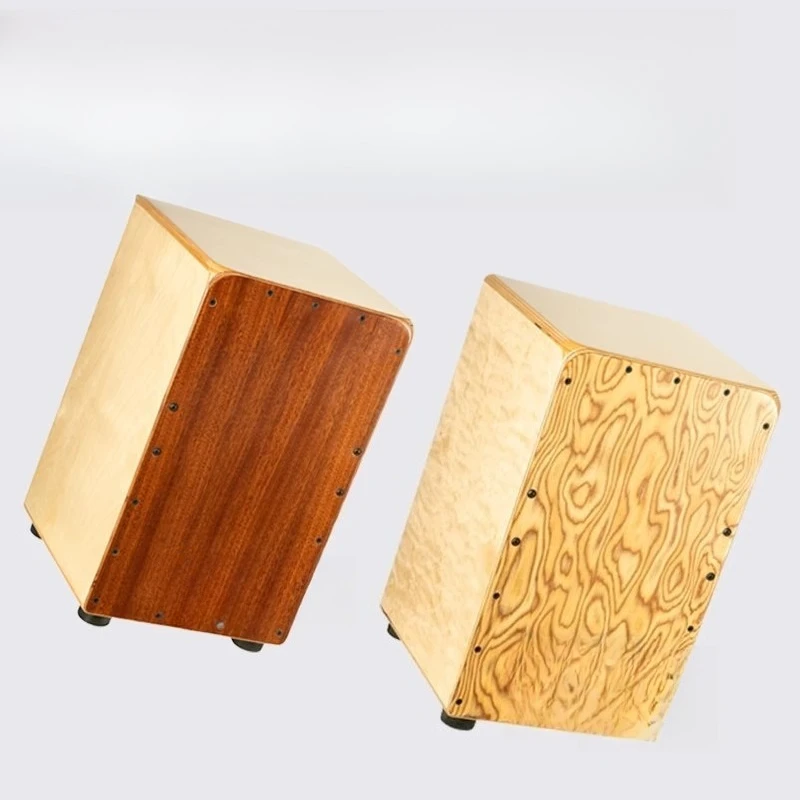 Box drum, wooden box drum, micro-spiral stringed instrument, drummer beating drum
