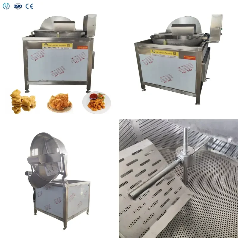 2026 Industry Equip Deep Fryer Electronic Open Pan Round Frame Deep Fryer Chicken Pressure Fryer for Fast Food