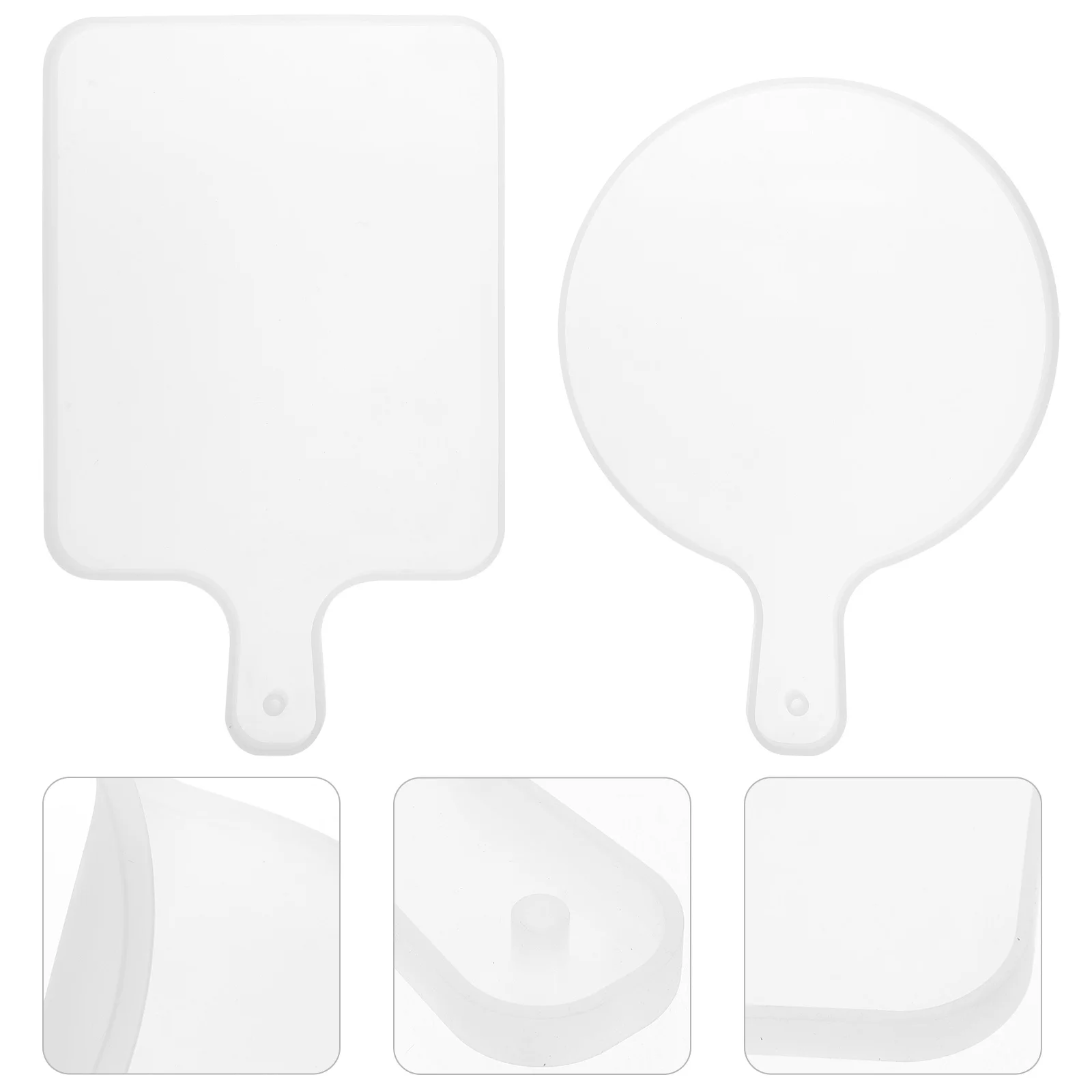 

2 Pcs Silicone Mold Tray Jewelry Unique Molds Plate Diy Silica Gel Rectangular Mould