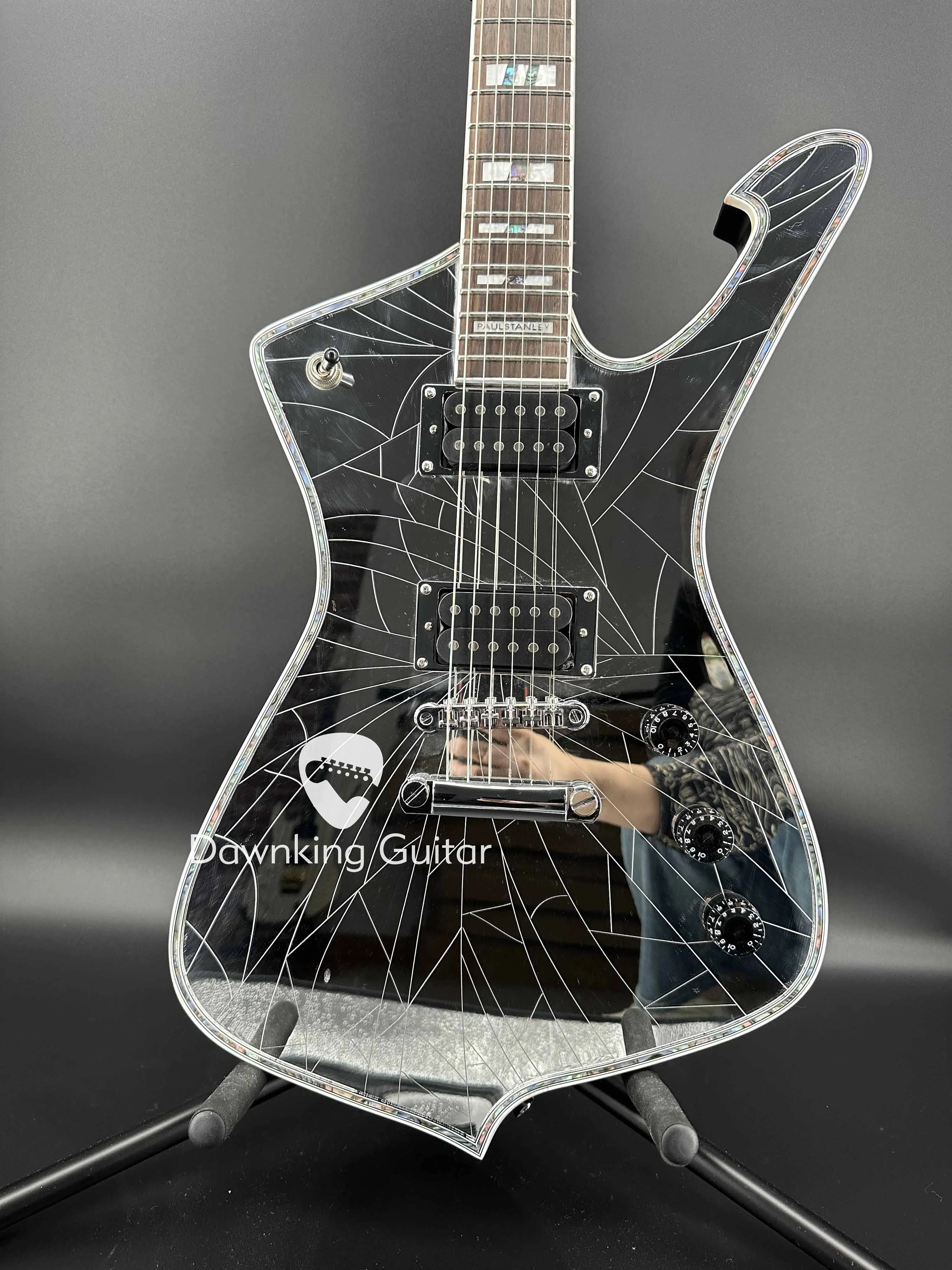 

New electric guitar with unique glass material texture and high-quality free shipping