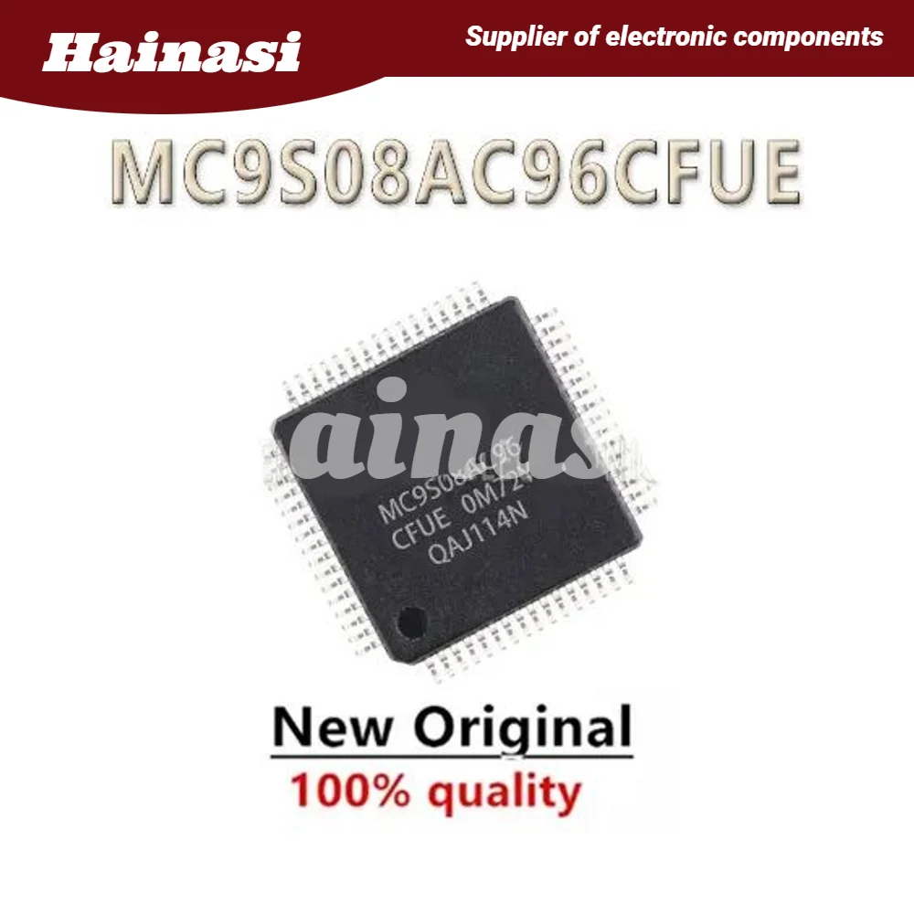 

100% quality MC9S08AC96CFUE MC9S08AC96 MC9S08AC MC9S08 MC9S IC MCU Chip QFP-64